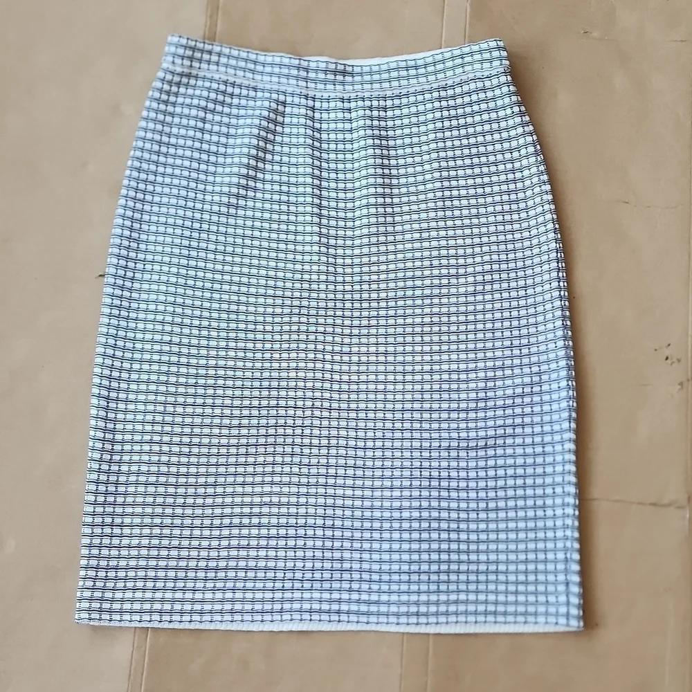 Ming Wang white/black tile print knit skirt-PS - Picture 1 of 6